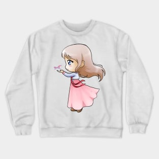 Chibi Hanbok Girl 2 Crewneck Sweatshirt